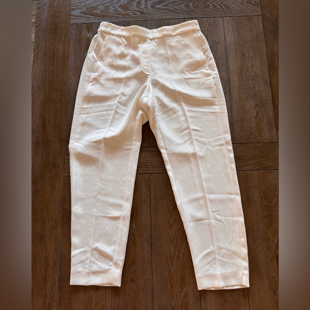 J. Crew Women's Cream Straight Leg Pants